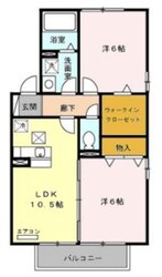 リリー坂下Ａの物件間取画像